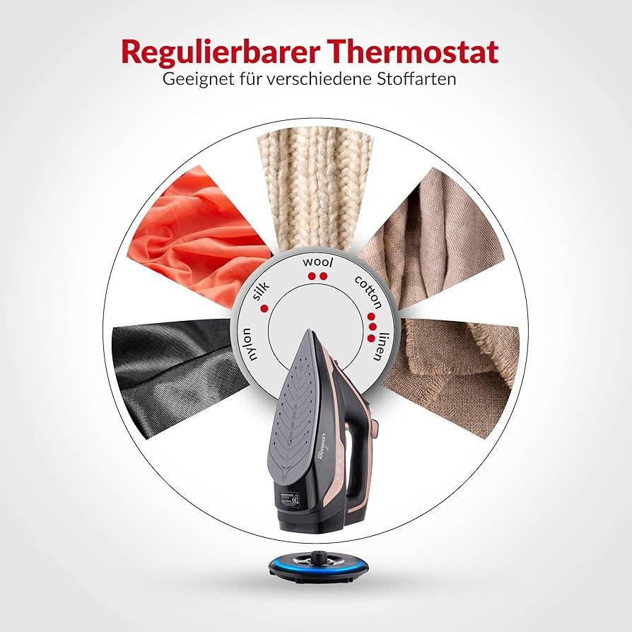 LEHMANN kabelloses Dampfbügeleisen – Image 4
