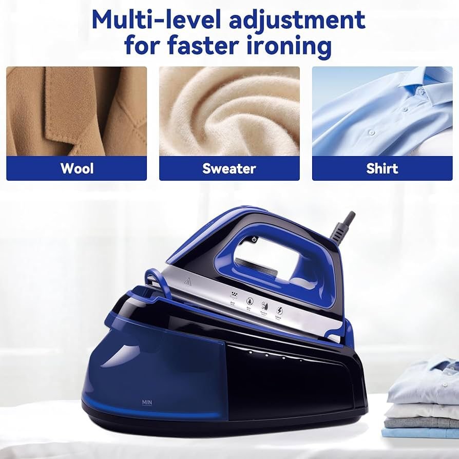 Dampfbügelstation 2400 W mit Keramiksohle – Image 2