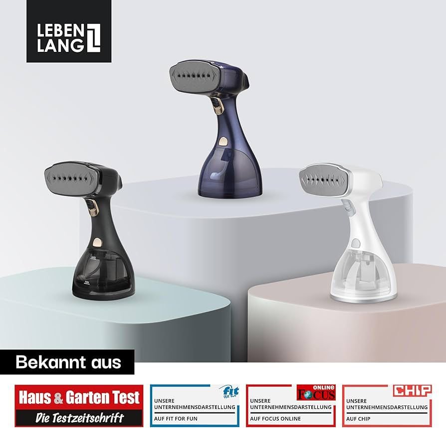 LEBENLANG Dampfsteamer 1500 W TESTSIEGER