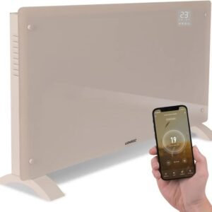 VONROC Elektroheizung 2000 W Konvektor Beige