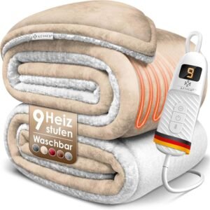 KESSER Heizdecke 180×130 cm mit Abschaltautomatik Beige