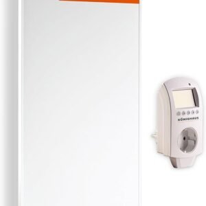 Könighaus Infrarotheizung 1200 W – Wandmontage, Smart Thermostat, 5 Jahre Garantie